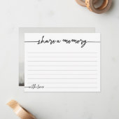 共有A追悼式が行われる ノートカード (正面/裏面インサイチュ)