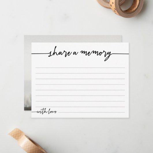 共有A追悼式が行われる ノートカード (正面/裏面インサイチュ)