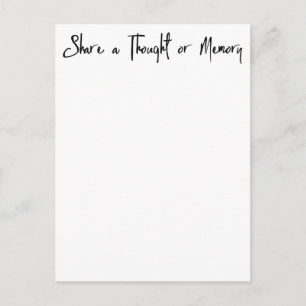 共有A Memoryお祝いof Life Memorial Card ポストカード