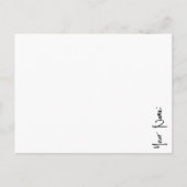 共有A Memoryお祝いof Life Memorial Card ポストカード (裏面)