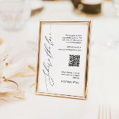 共有QRコードを使用した愛のハッシュタグの署名テンプレート テーブルナンバー