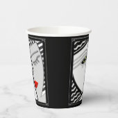 共来有 – 黒、白、赤 紙コップ (左)