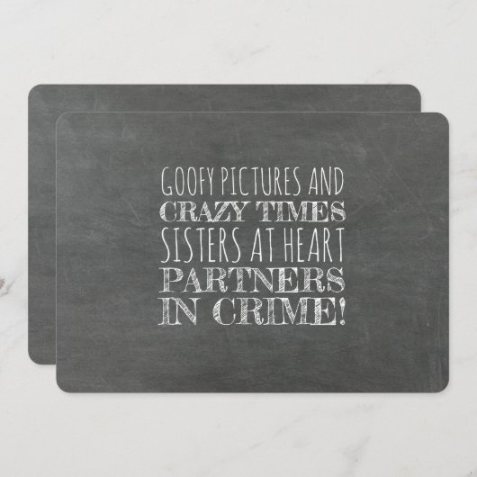 共犯者おもしろい提案書 招待状 (正面/裏面)