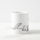 共生の友人のクラシックで白いマグ コーヒーマグカップ (中央)