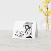 共生の友人のメッセージカード カード (黄色い花)