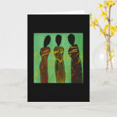 共生シスターII – エスニ空白のカルアートカード カード (黄色い花)