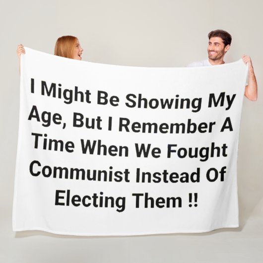 共産主義と戦う フリースブランケット (インサイチュ)