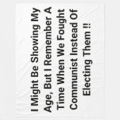 共産主義と戦う フリースブランケット (正面)