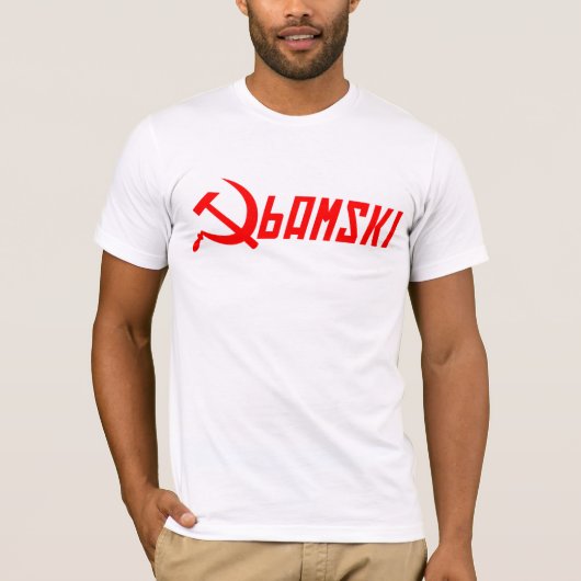 共産主義のオバマ Tシャツ (正面)