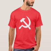 共産主義のソロシアのースハンマーと鎌 Tシャツ (正面)