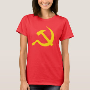 共産主義のソ連国旗 Tシャツ