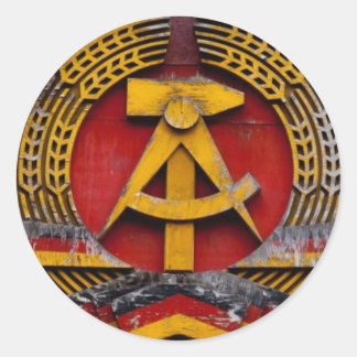 共産主義のハンマーと鎌のシンボル ラウンドシール