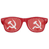 共産主義のハンマーと鎌の記号 レトロサングラス (正面)