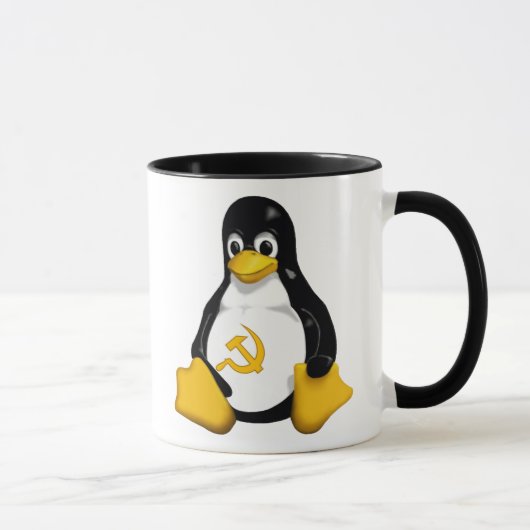 共産主義のペンギン(Linux)のコーヒー・マグ マグカップ (右)