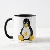 共産主義のペンギン(Linux)のコーヒー・マグ マグカップ (左)