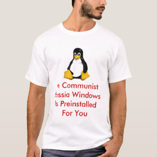 共産主義のロシアWindowsのtux_largeは、Prein…です Tシャツ