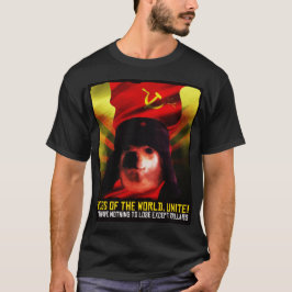 共産主義の同志ドッゴ・ミーム ロシアの犬 ジンボ Tシャツ