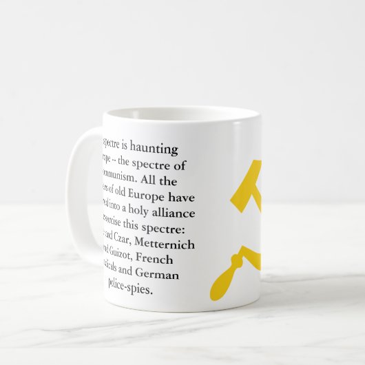 共産主義の声明のマグ コーヒーマグカップ (正面左)