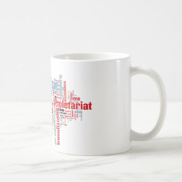 共産主義の声明の単語の雲 コーヒーマグカップ