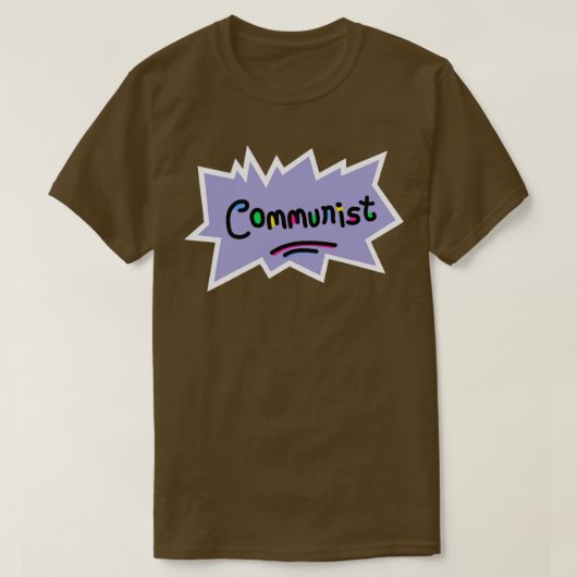 共産主義の左翼思想 Tシャツ (デザイン正面)