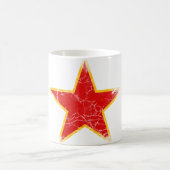 共産主義の赤い星のヴィンテージ コーヒーマグカップ (中央)