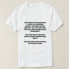 共産主義の闇市場についてのAIジョーク Tシャツ