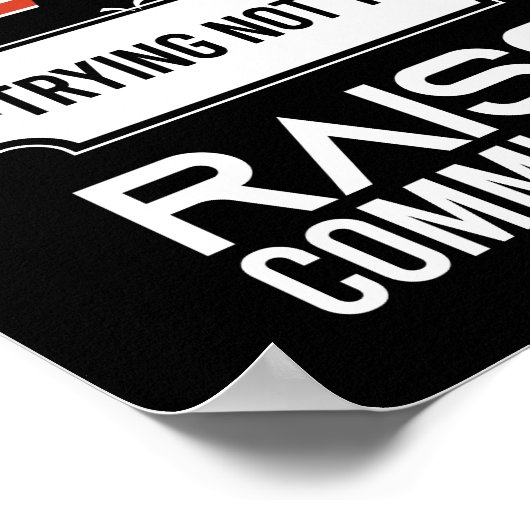 共産主義を持ち上げないようにしている普通のパパ ポスター (角)