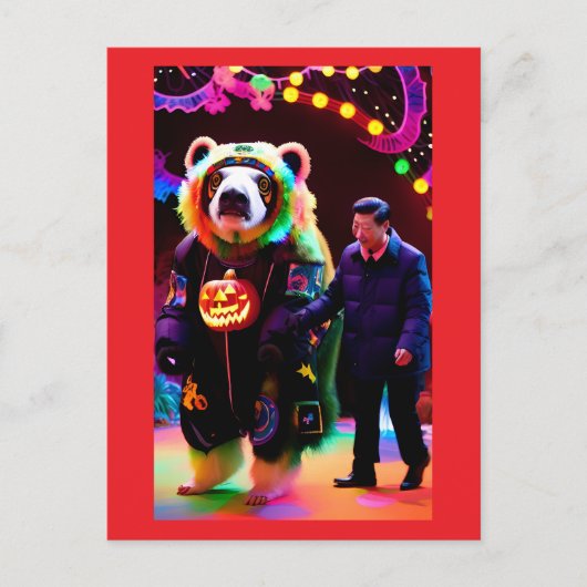 共産主義ハローウィンパーティタイム – ケン・ゲージ・アート ポストカード (正面)