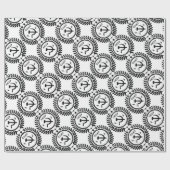 共産主義CCCPのハンマーの鎌のバッジ ラッピングペーパー (フラット)