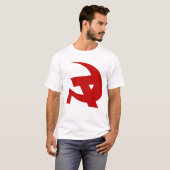 共産主義DKPのスタイルのハンマー及び鎌 Tシャツ (正面フル)