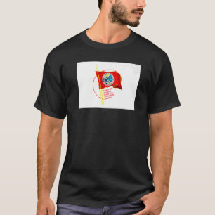 共産党・労働党の国旗のイニシアチブ Tシャツ
