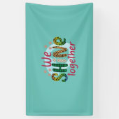 共結婚に輝く贈り物 横断幕 (縦)