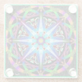 共視像カラフル像 ガラスコースター (裏面)