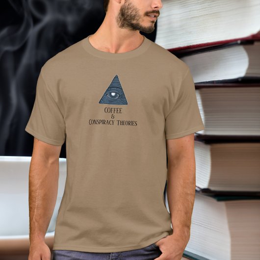 共謀おもしろい理論とコーヒーTシャツ Tシャツ