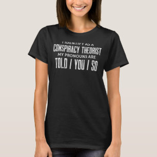 共謀理論家の代名詞はTだと思う Tシャツ