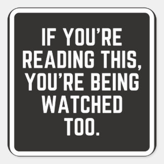 共謀車おもしろいのシール スクエアシール