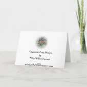 共通のカエルの挨拶状 カード (裏面)