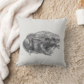 「共通のヒキガエル(名前のない版) 「 クッション (ブランケット)