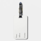 共通の水潜り鳥の荷物のラベル ラゲッジタグ (裏面縦)