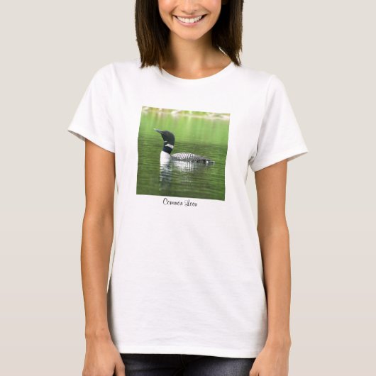 共通の水潜り鳥のTシャツ Tシャツ (正面)