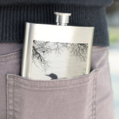 共通の水潜り鳥は冬の北湖で泳ぎます フラスク (インサイチュ)