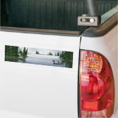 共通の水潜り鳥 バンパーステッカー (トラック上)