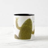 共通の緑カエル ツートーンマグカップ (中央)