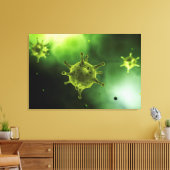 共通ウイルスの概念像 キャンバスプリント (インサイチュ (リビング))