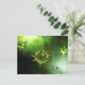 共通ウイルスの概念像 ポストカード (スタンド正面)