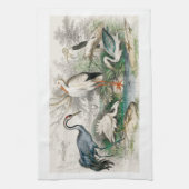 共通クレーン、白いコウノトリ、巨大なクレーン、共通 キッチンタオル (縦)