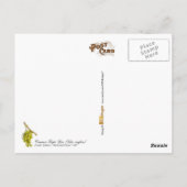 共通グレープつる植物-ヴィンテージイラストレーション ポストカード (裏面)