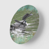 共通ログオン壁時計 ラウンド壁時計 (傾斜)