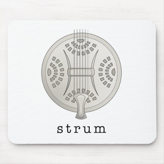 共鳴器のギター マウスパッド (正面)