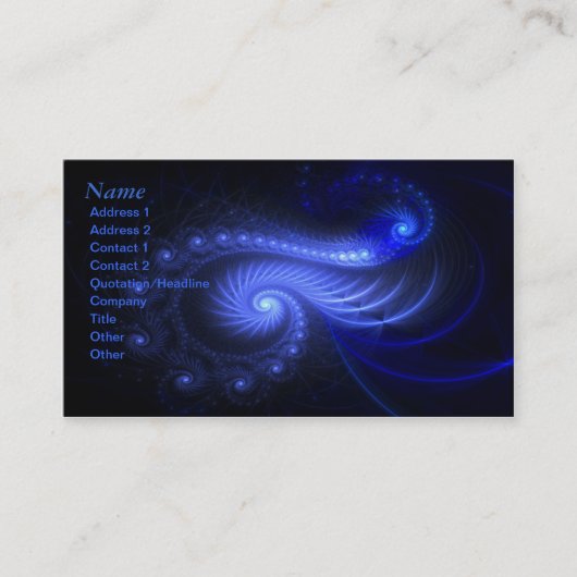 共鳴螺線形-フラクタルの芸術-名刺 名刺 (正面)